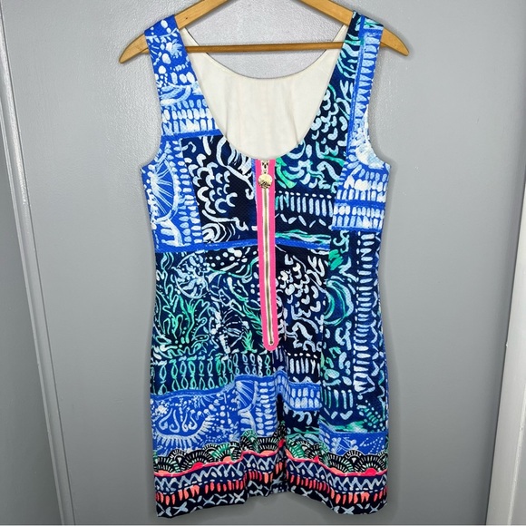 LILLY PULITZER Multicolor Blue Mila Shift Dress - Picture 6 of 8